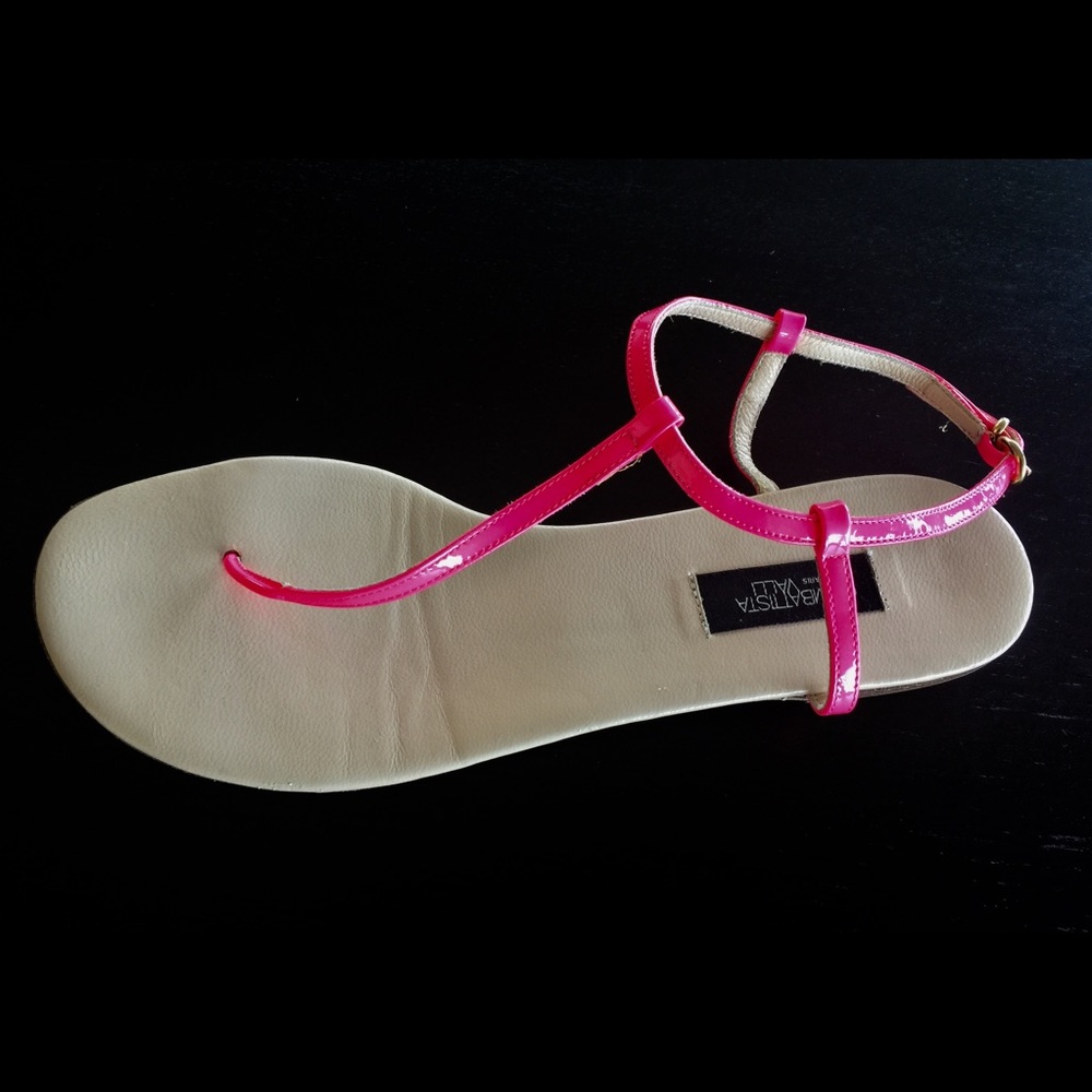 Giambattista Valli hot pink neon sandals size 39