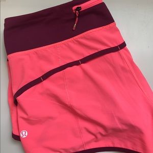 LULULEMON SPEED SHORTS