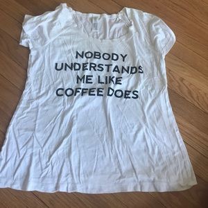 "Nobody Understands Me like Coffee Does" shirt