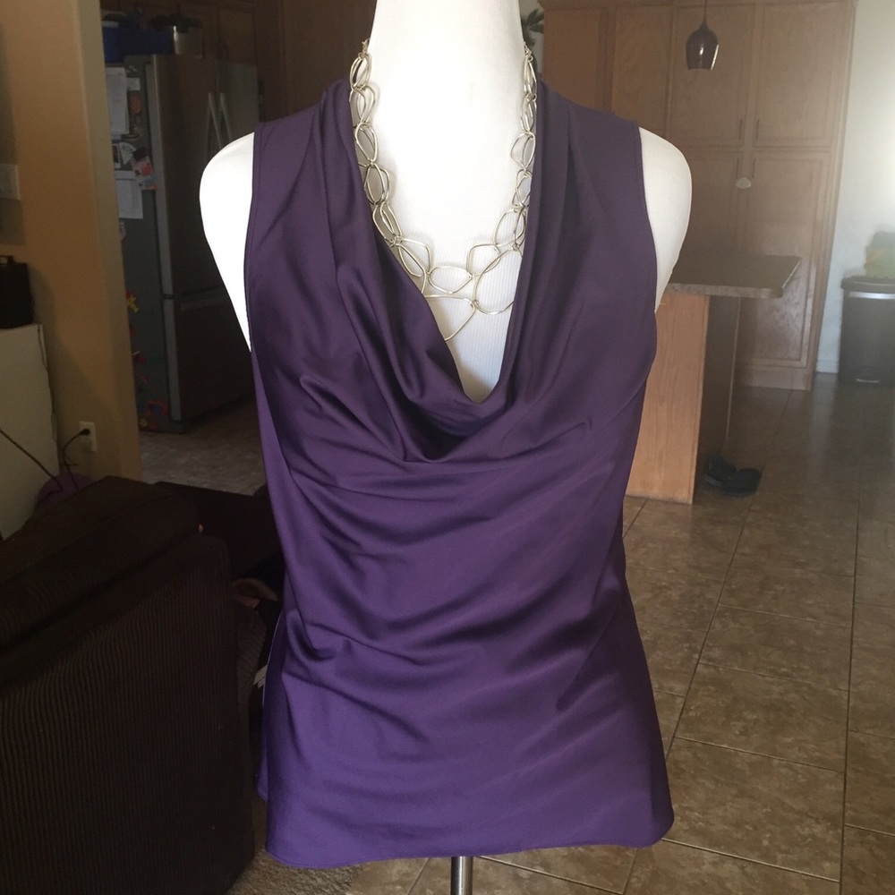 Royal Purple Sleevless Blouse