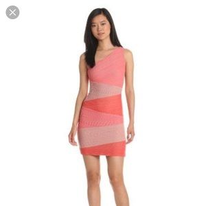 BCBGMAXAZRIA KIRA one shoulder mini bodycon small