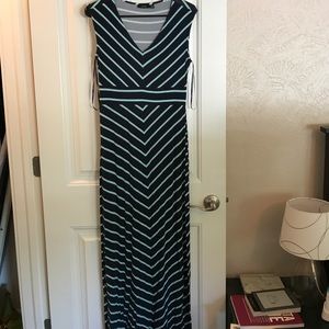 Blue Striped Maxi