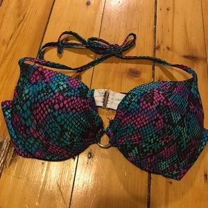 Fun Animal Print Push-Up Bikini Top