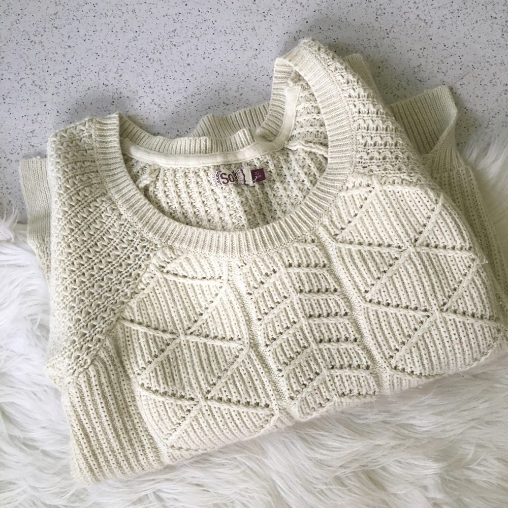 Creamy White Knit Sweater