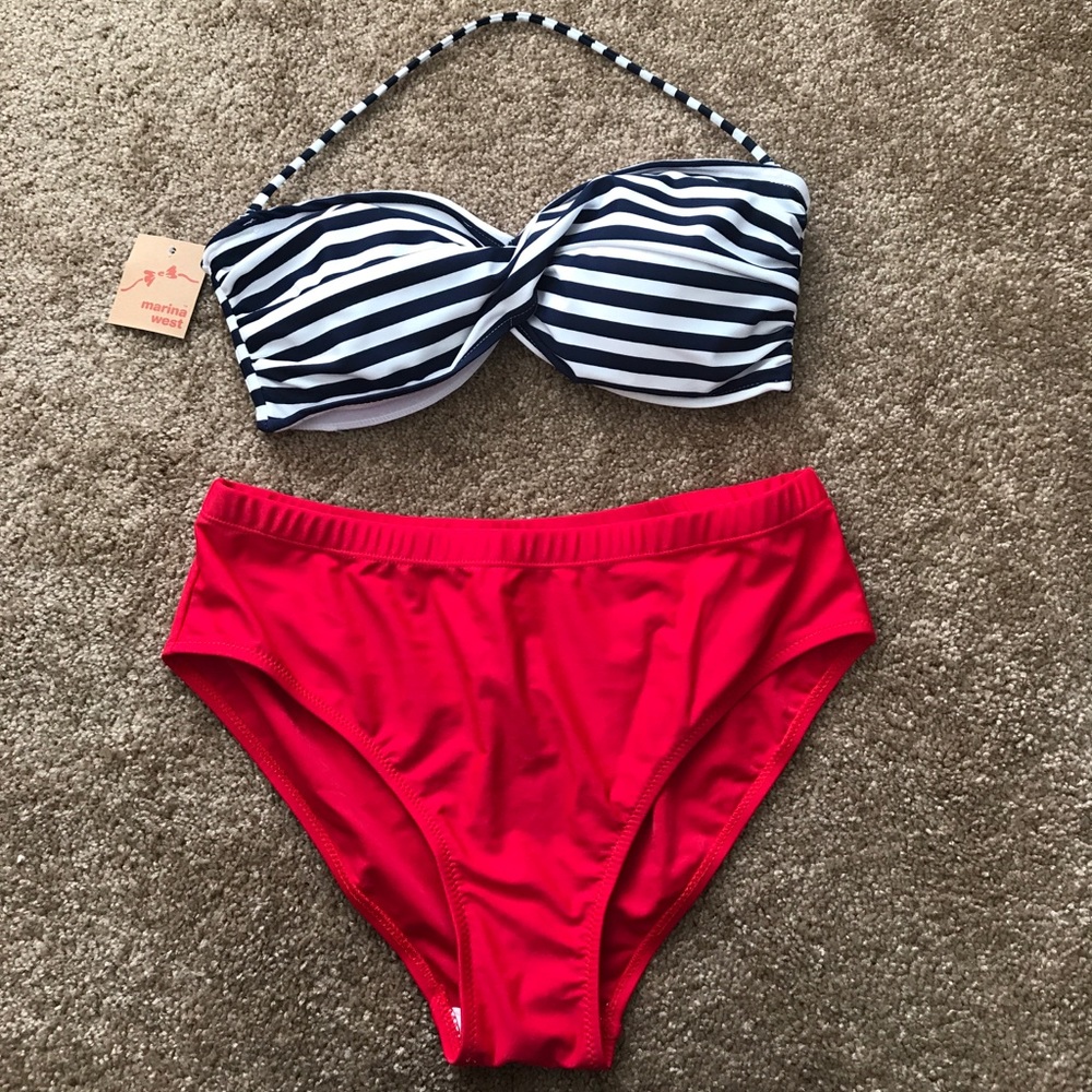 Red White & Blue Bathing Suit