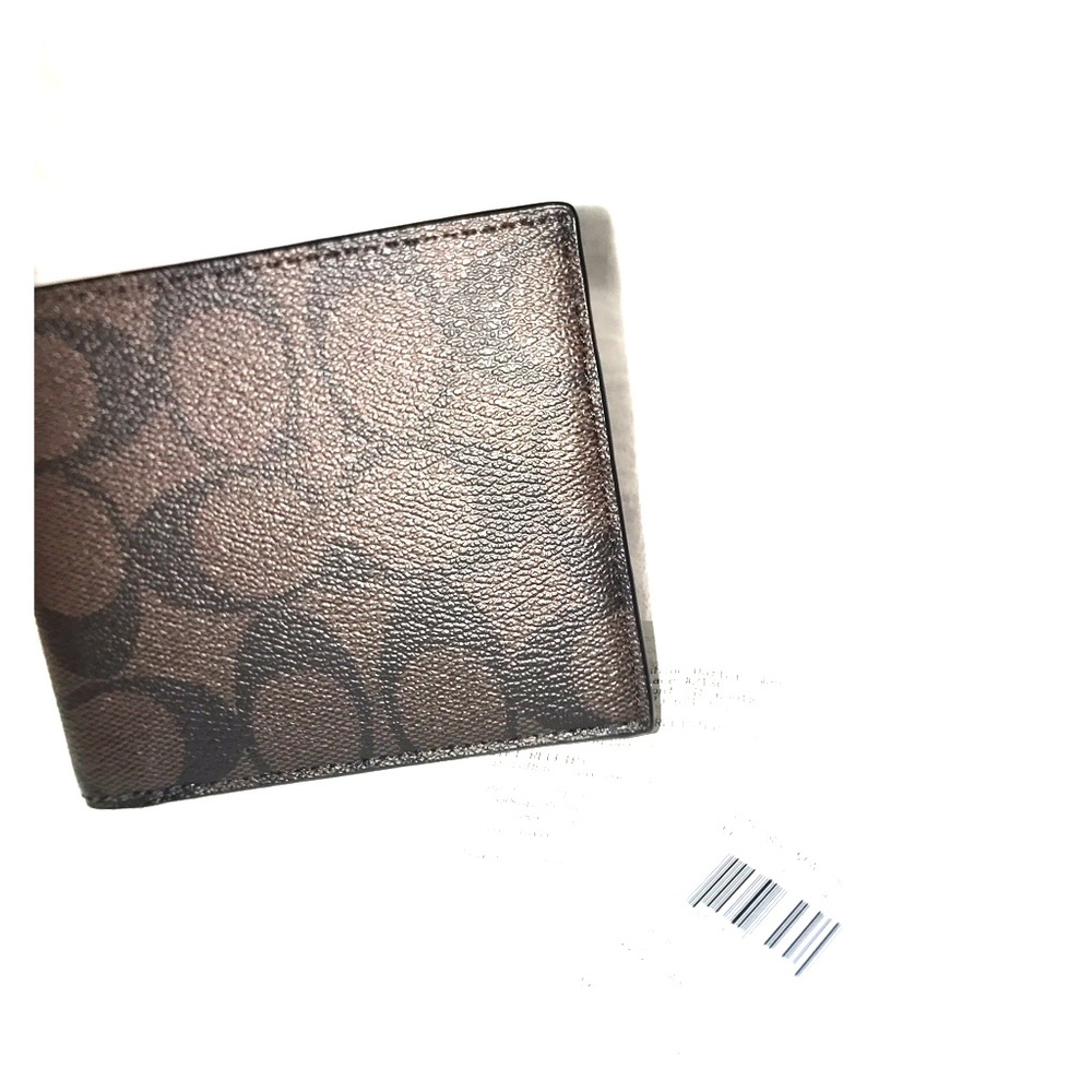 DBL BILL SIG PVC Mahogany brown wallet