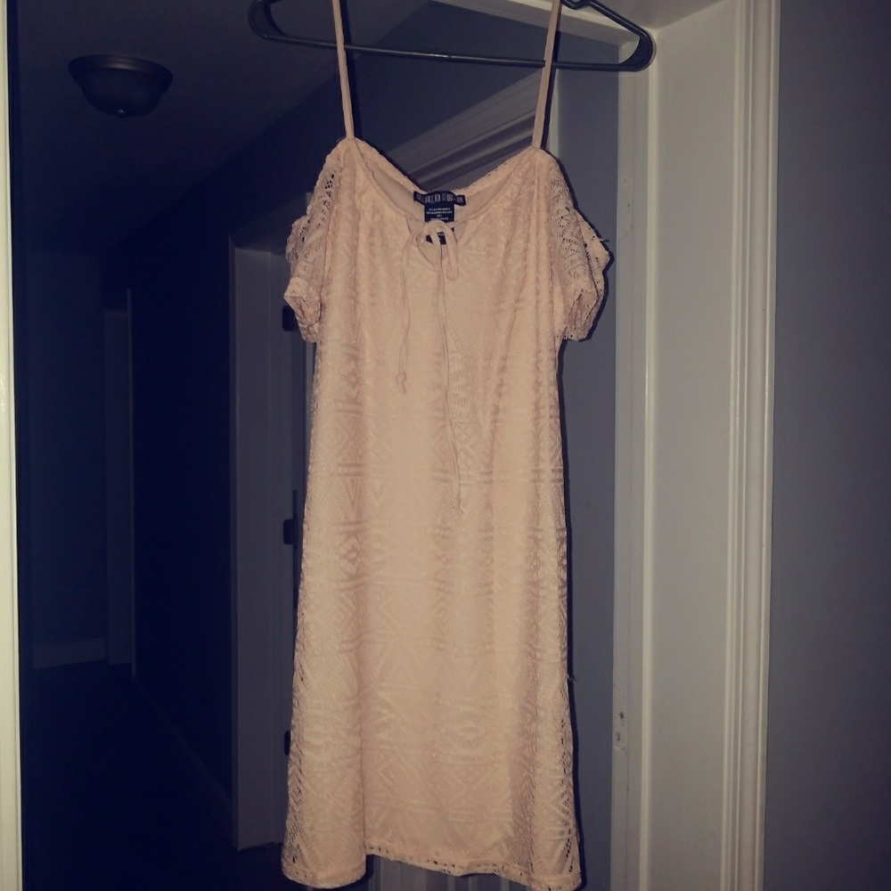 Fun Lace Off Shoulder Dress