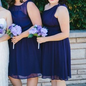 Deep purple bridesmaid dress
