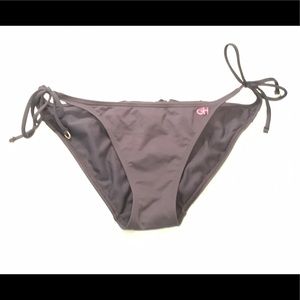 Navy ruffle bikini bottoms