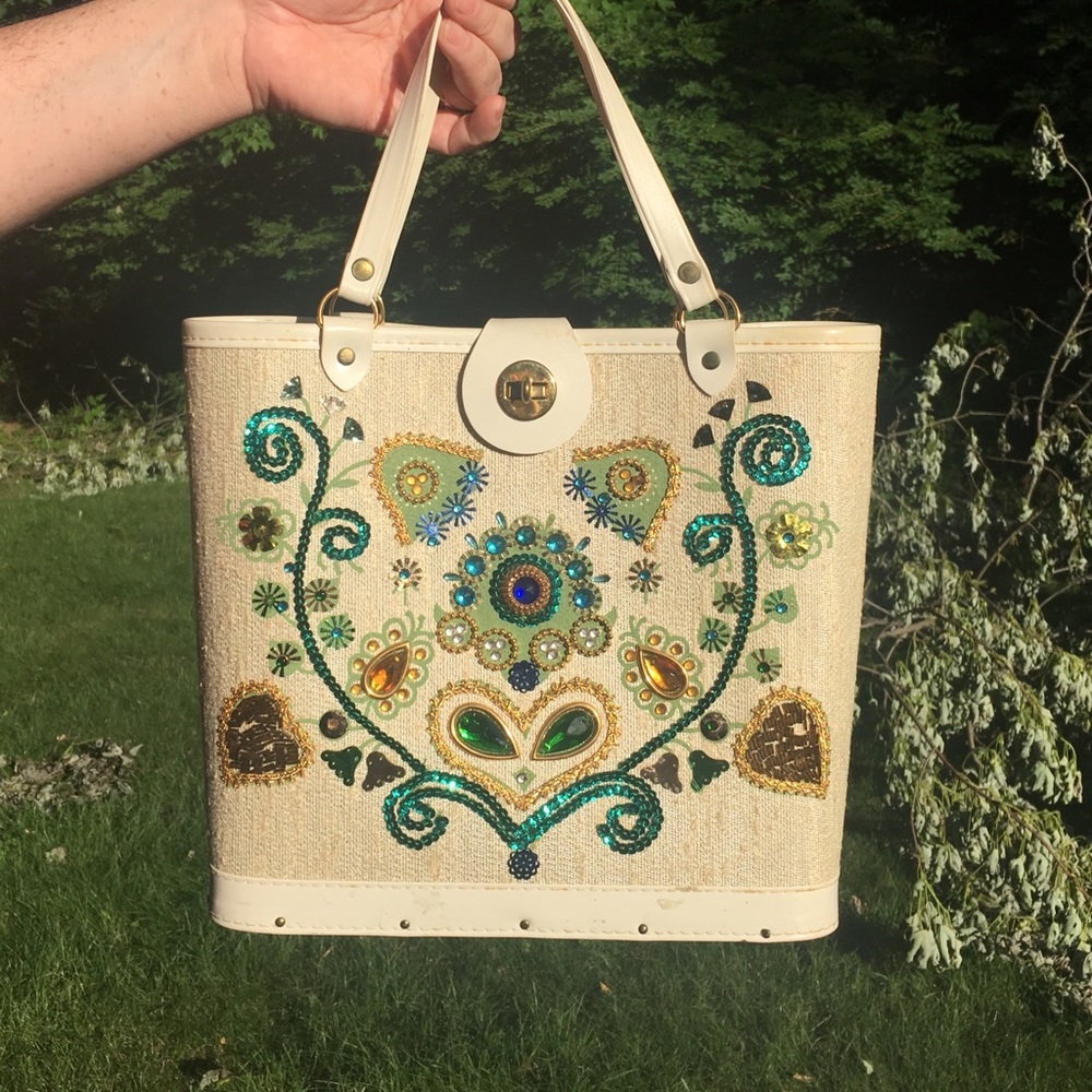 "Vintage"  bedazzling 60s Miami Bag.