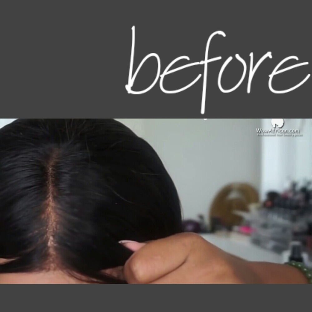 2 strips natural part for lace front wigs