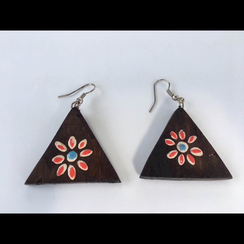 Earrings Wooden