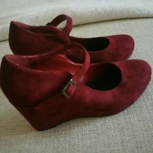 Wedge Mary Janes NWT