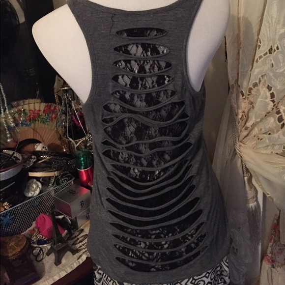 UP YOURS🖕🏼RAZOR BACK TANK TOP SZ M 🖕🏼BNWOT - Picture 2 of 4