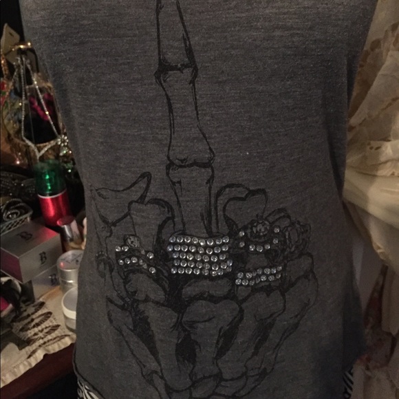 UP YOURS🖕🏼RAZOR BACK TANK TOP SZ M 🖕🏼BNWOT - Picture 3 of 4