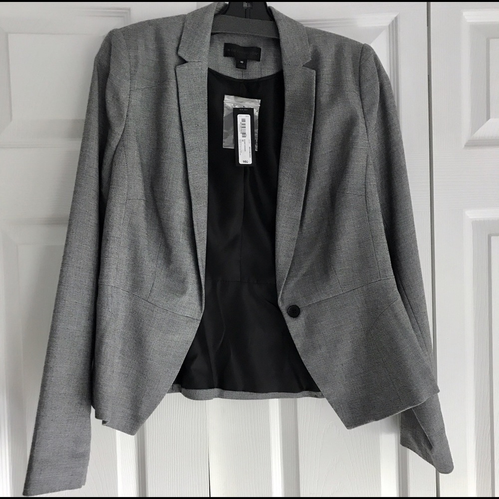 NWT Worthington gray peplum blazer.