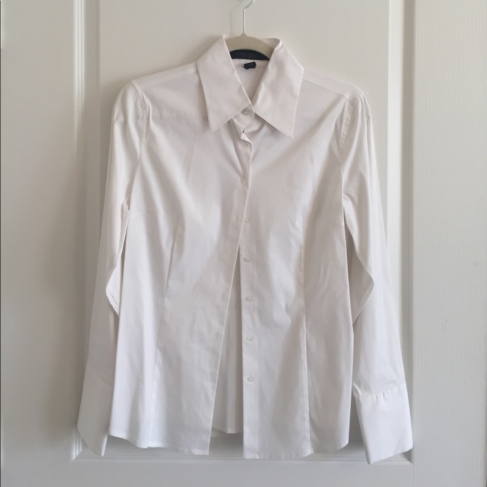 White dress shirt.