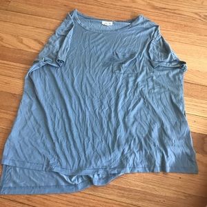 Light blue pocket tee