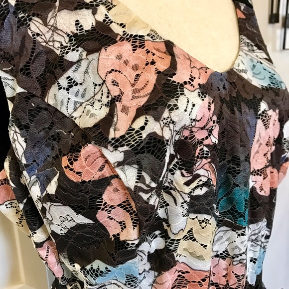 City Chic printed lace dress - Picture 5 of 8