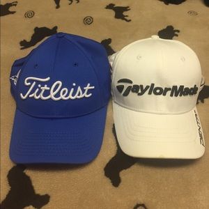 Titleist and TaylorMade hats