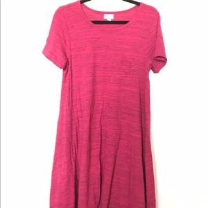 LuLaRoe Carly Small Pink Heather Dress