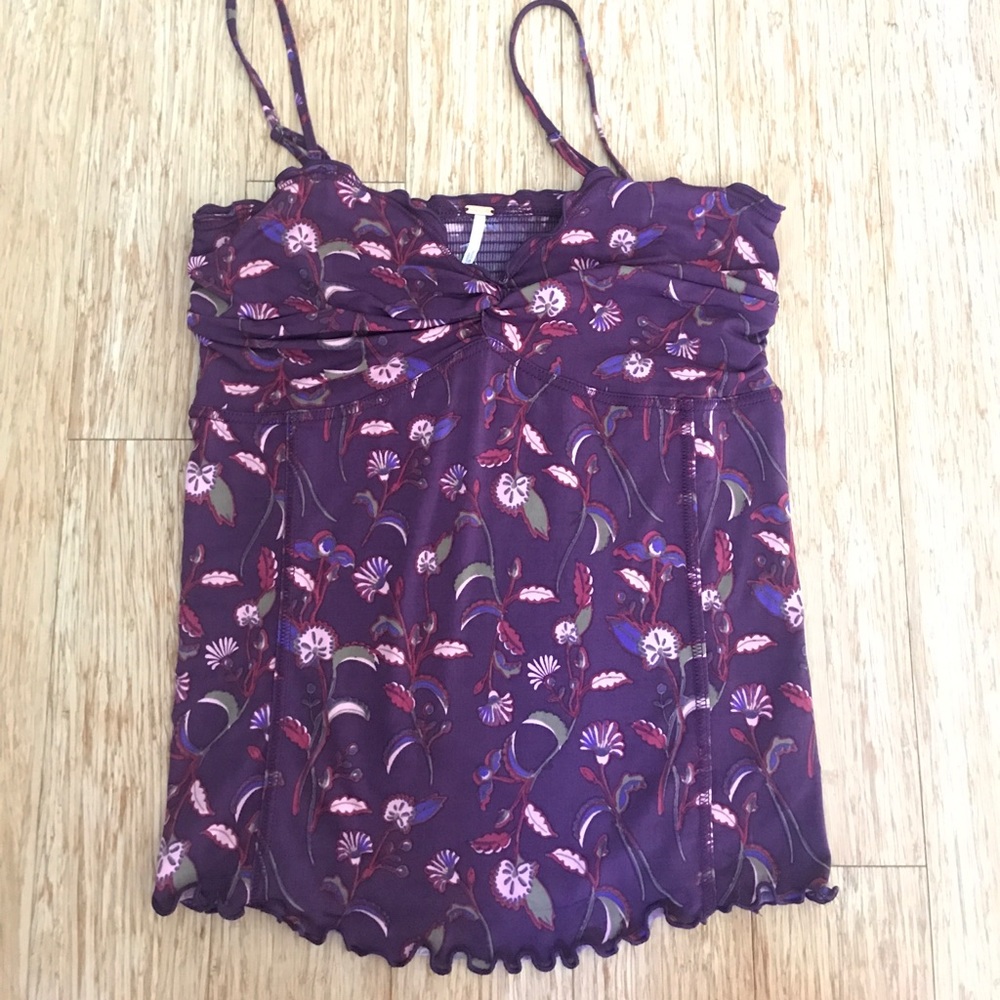 Free people purple tank top