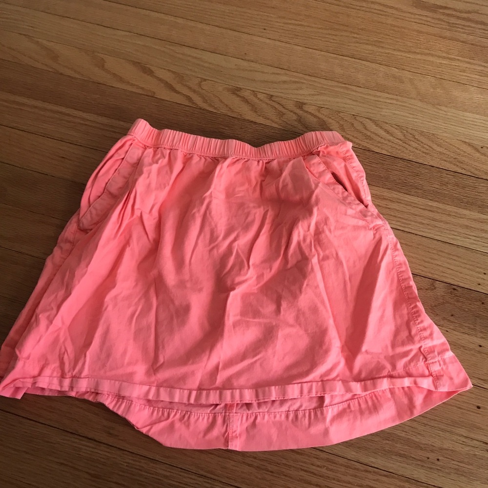 Neon coralish skirt with POCKETS