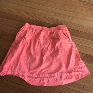 Neon coralish skirt with POCKETS