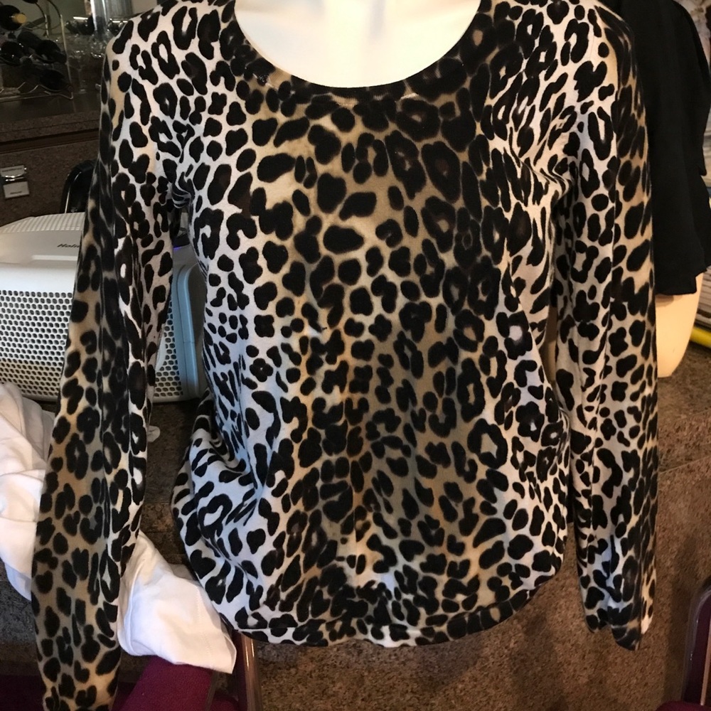 Madison Hill leopard print long sleeve sweater