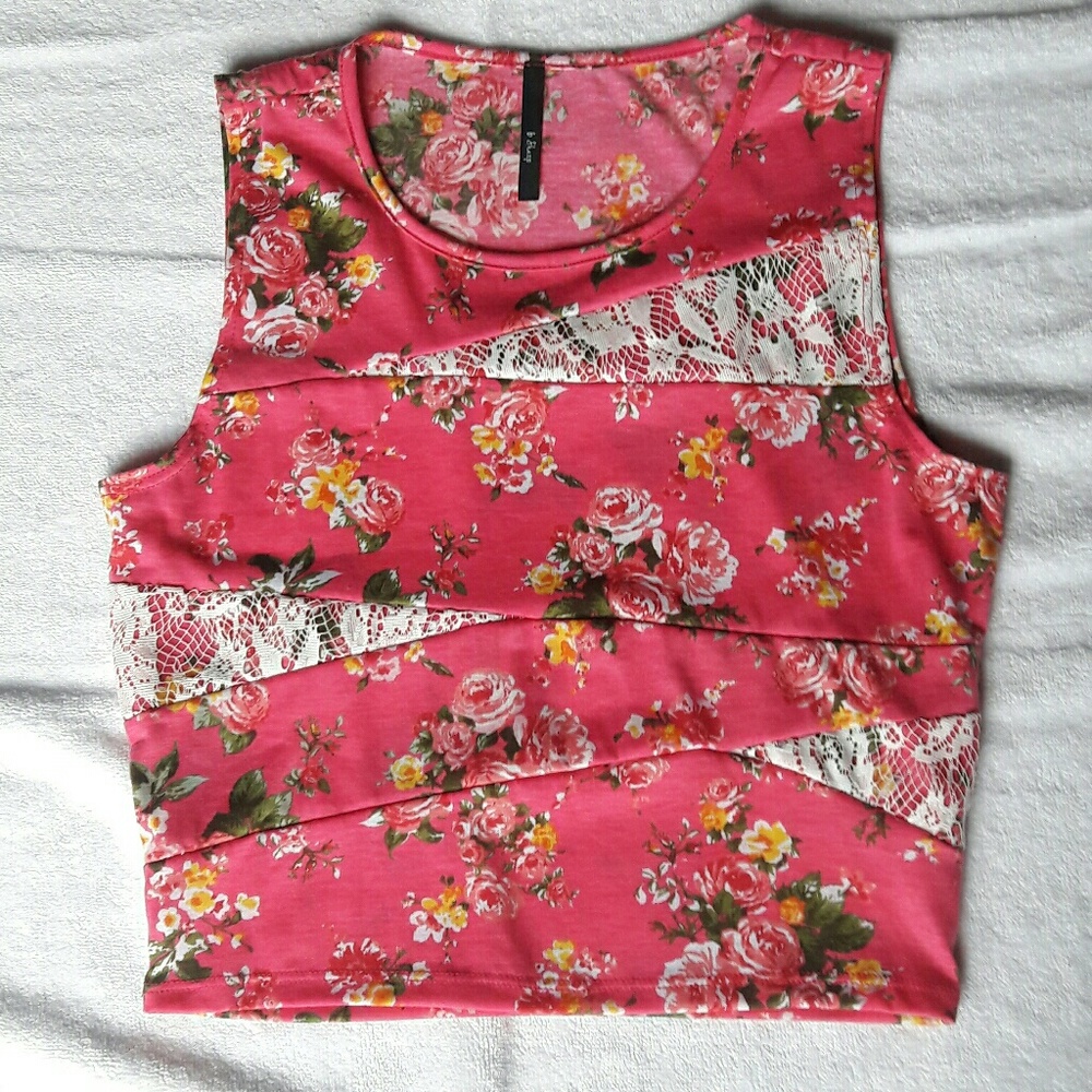 Flower crop top