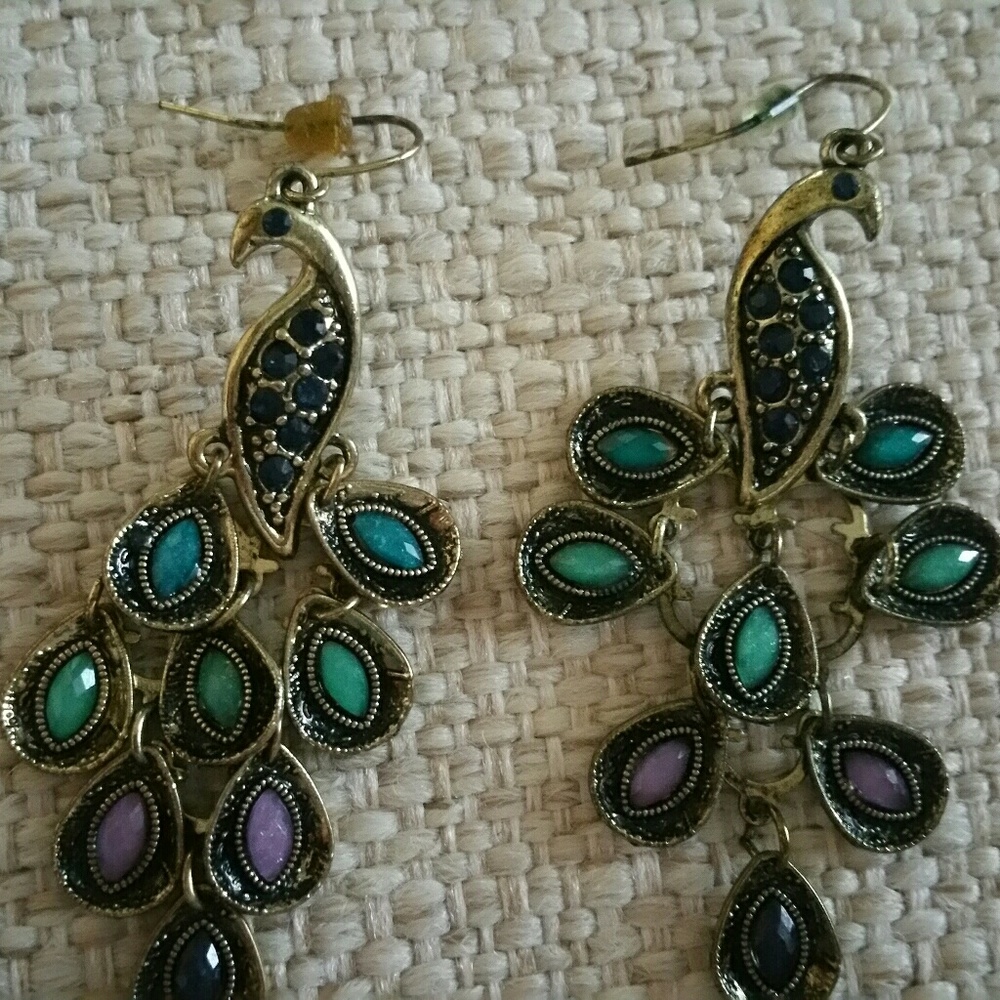 Peacock Earrings