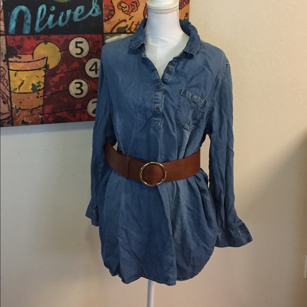 Chambray tunic