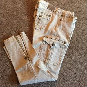 Antique Rivet Skinny Jeans