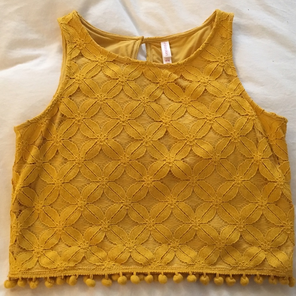 Yellow Crop top
