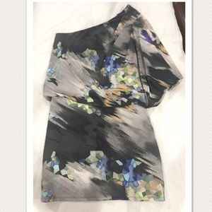 EUC Jessica Simpson one shoulder mini dress sz XS