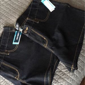 Dark wash old navy shorts