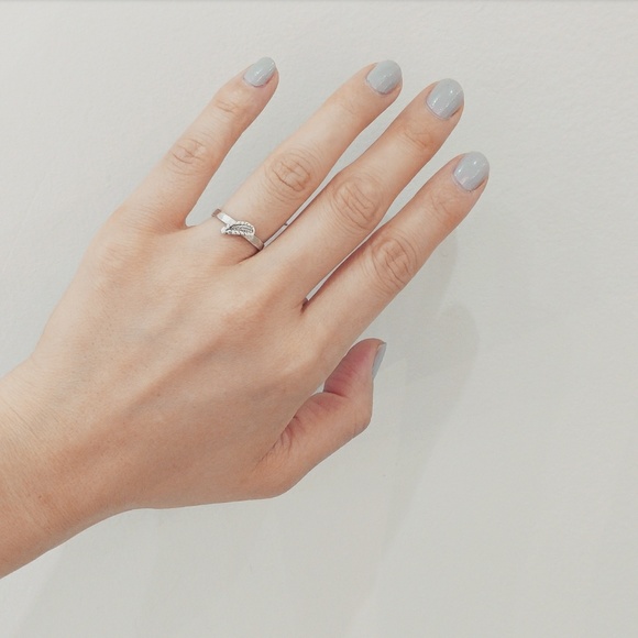 Feather stacking ring - Picture 2 of 3