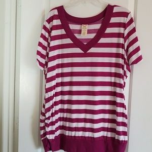 Plus size stripe top