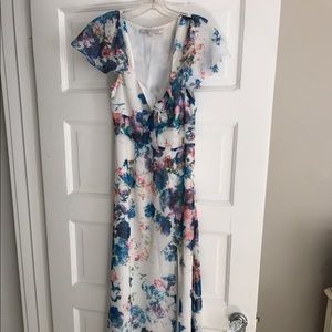 Long floral dress