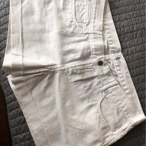 White denim old navy shorts