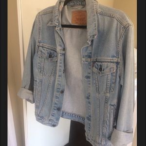 Vintage Levis Denim Lightwash Jacket Oversized