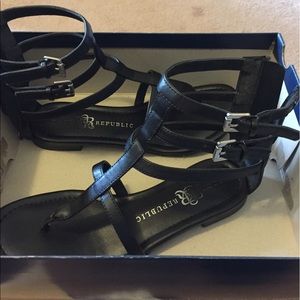 Sandals in original box