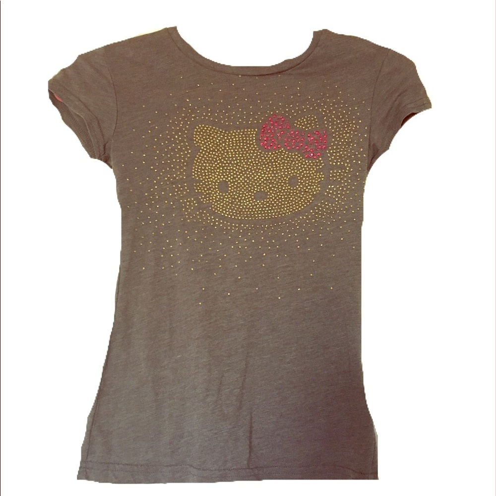 Sanrio kids medium gray hello kitty T-shirt