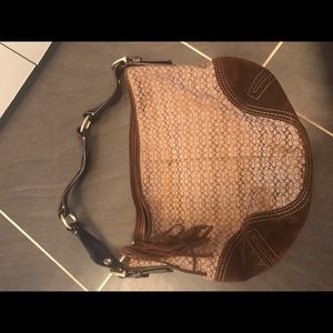Like new! Brown coach shoulder bag
