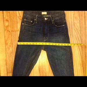 Mother Denim High Waist The Looker Ankle FraySz 26