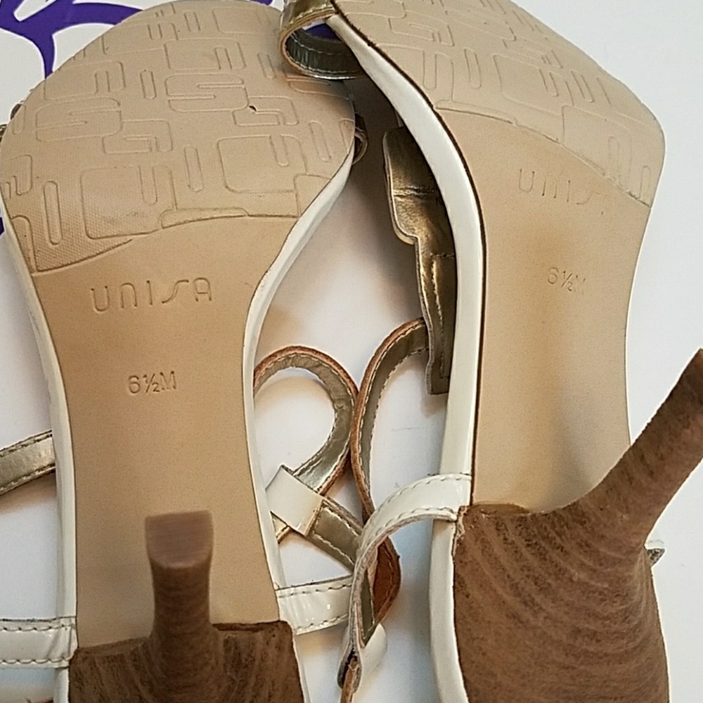 Unisa strappy heeled sandals. NWOT - Picture 6 of 6