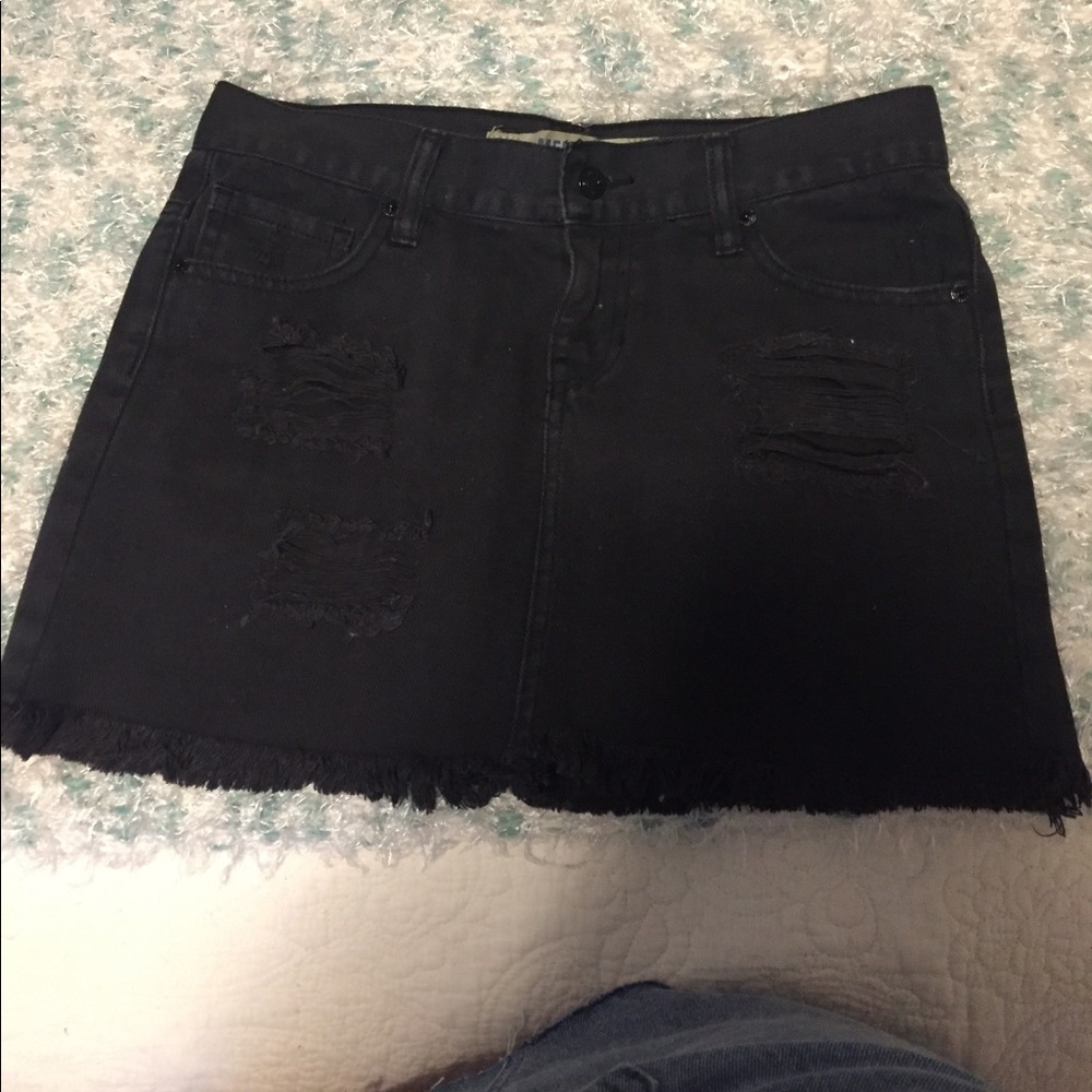 Brandy Melville black denim skirt