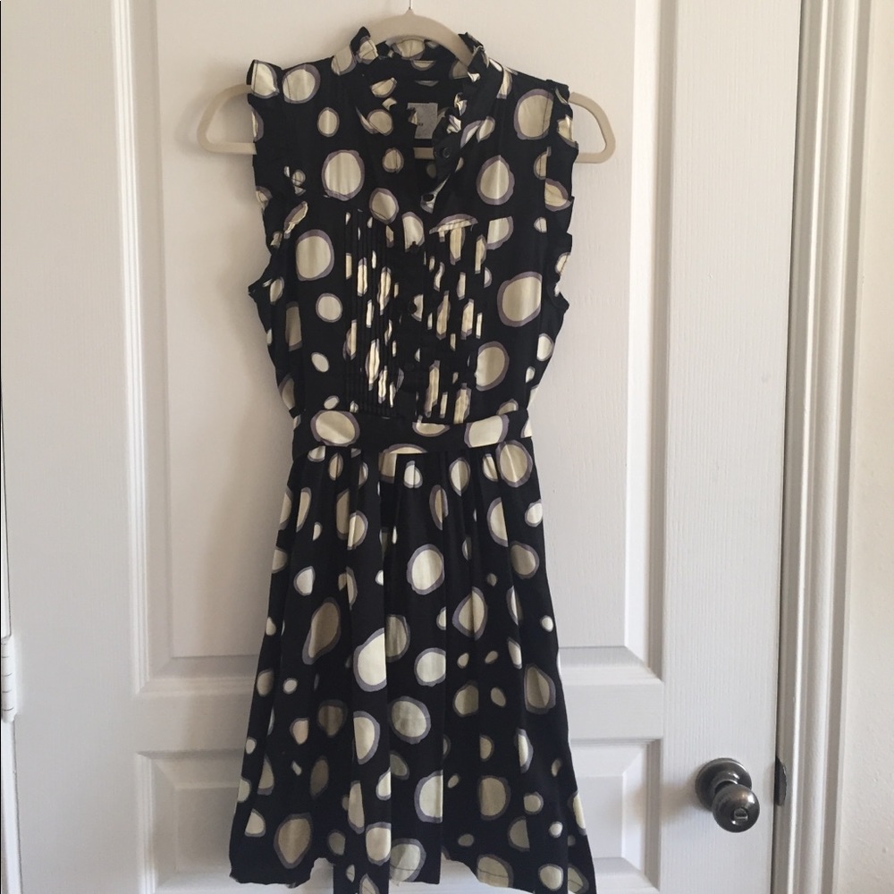 Black and white dot dress.