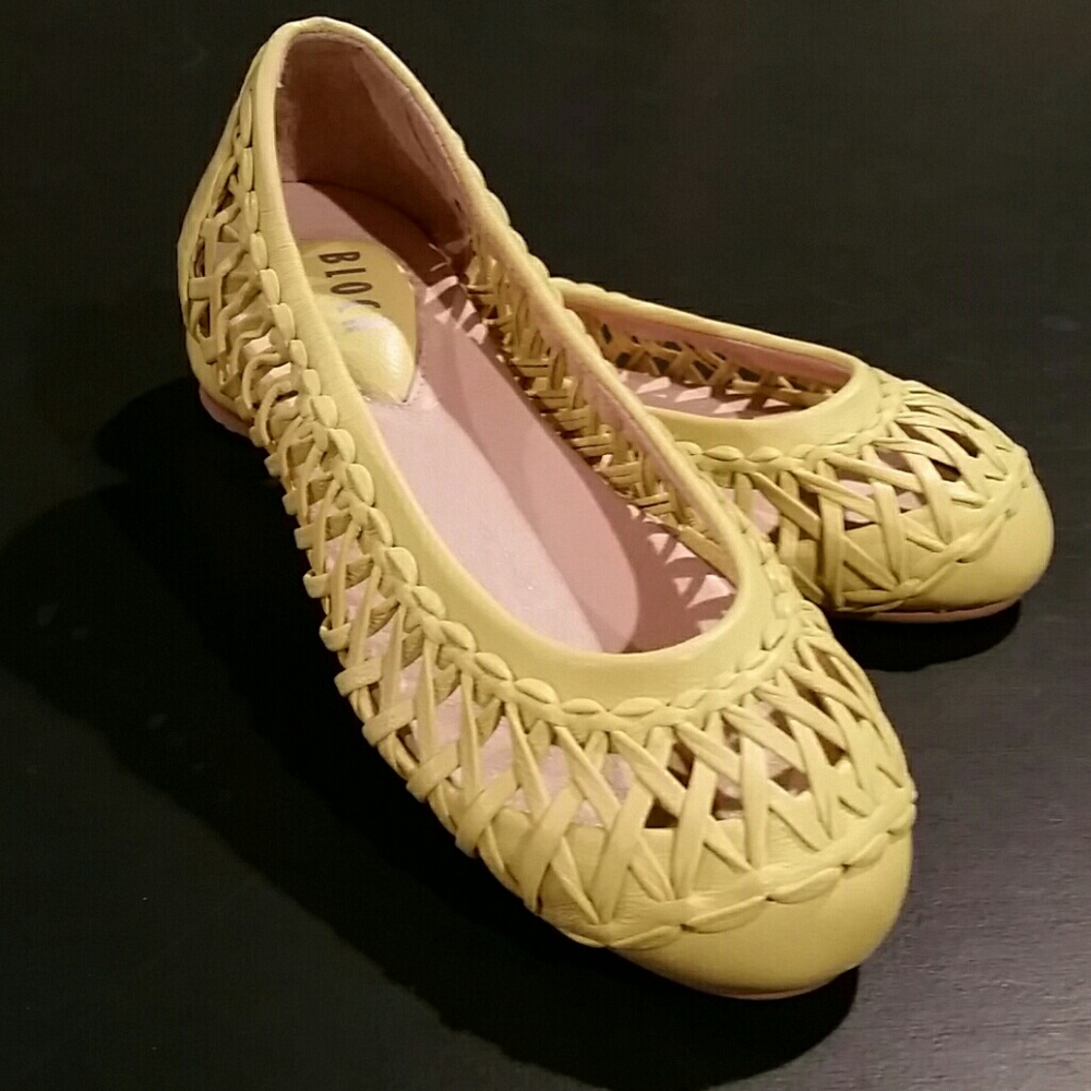 Bloch Kids NIB Citron Yellow Lila Ballet Flat Shoe