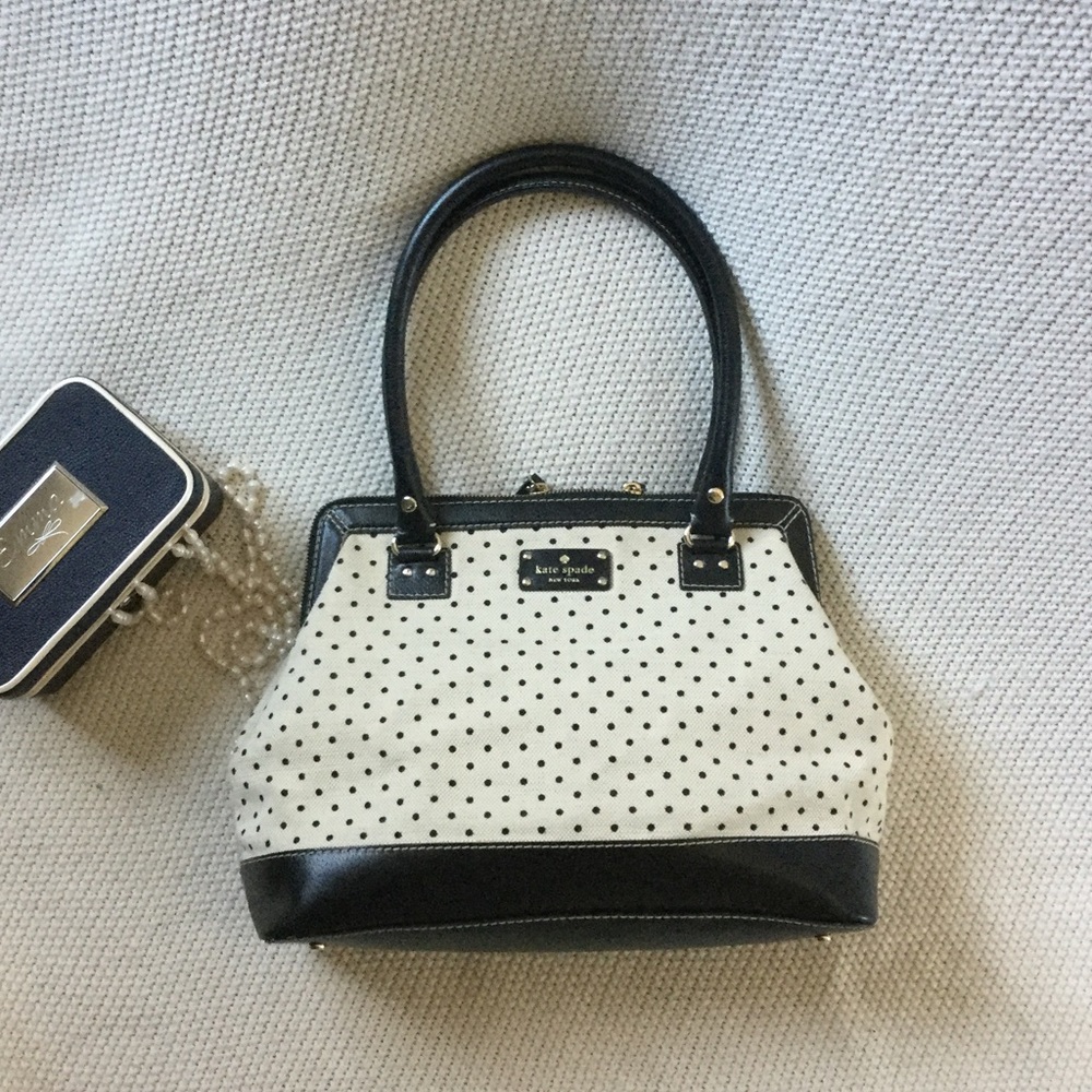 New Kate Spade Black & White purse